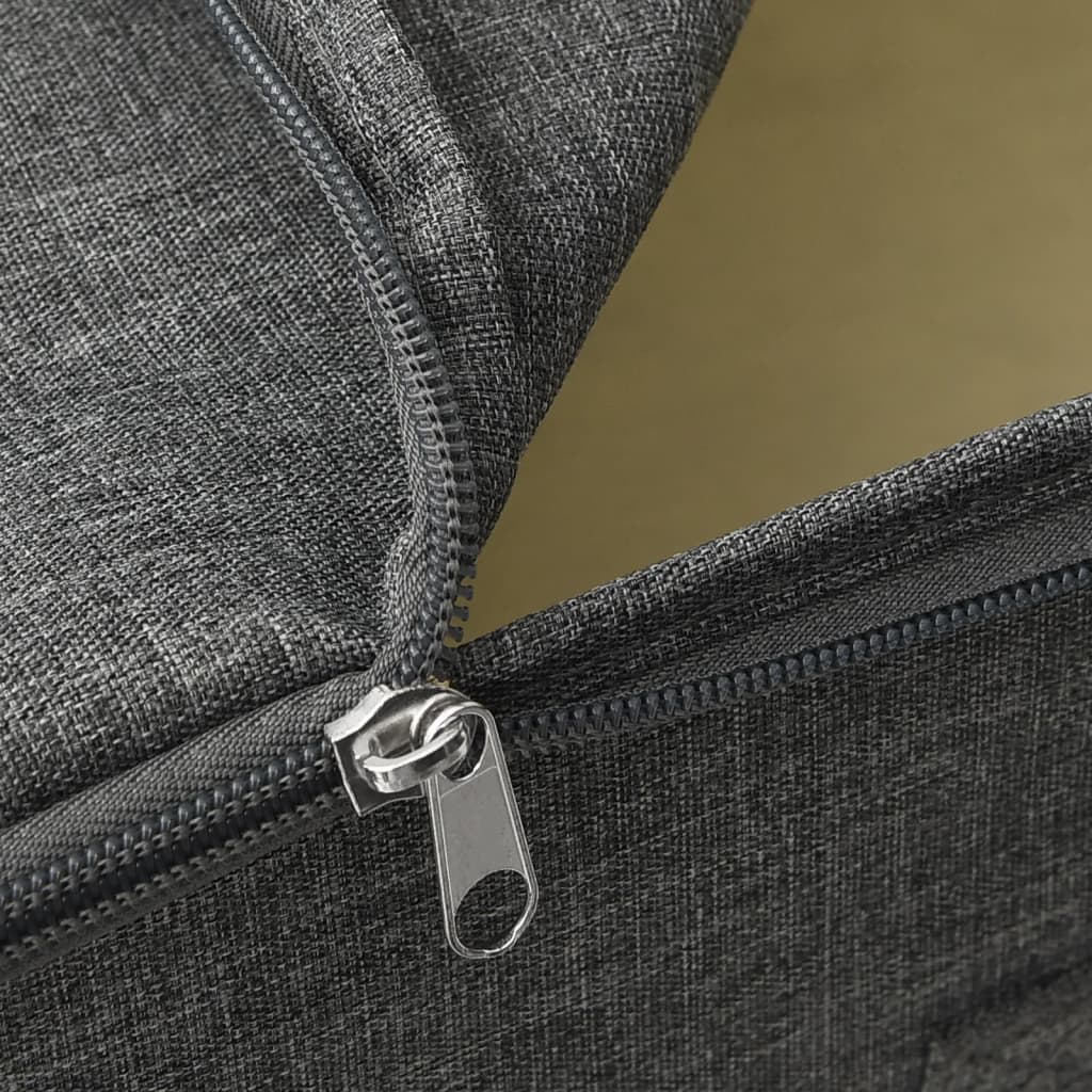 vidaXL Storage Boxes 2 pcs Fabric 43x34x23 cm Anthracite