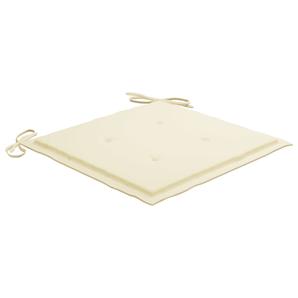 vidaXL Outdoor Dining Chairs 4 pcs with Cushions Solid Acacia Wood