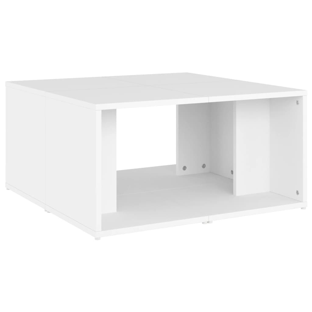 vidaXL Coffee Tables 4 pcs White 33x33x33 cm Engineered Wood