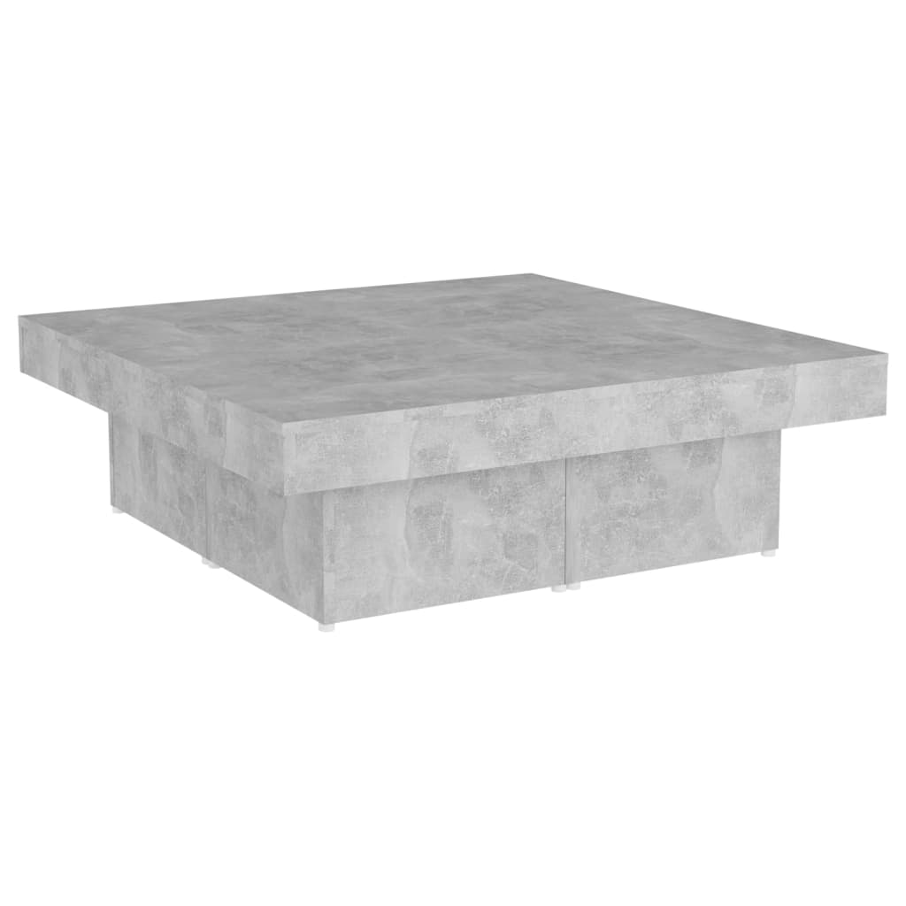vidaXL Coffee Table Concrete Grey 90x90x28 cm Engineered Wood