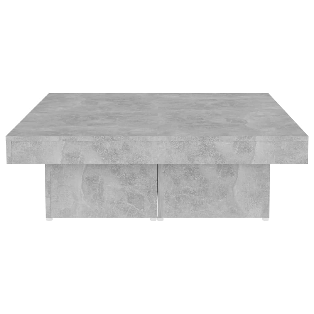 vidaXL Coffee Table Concrete Grey 90x90x28 cm Engineered Wood