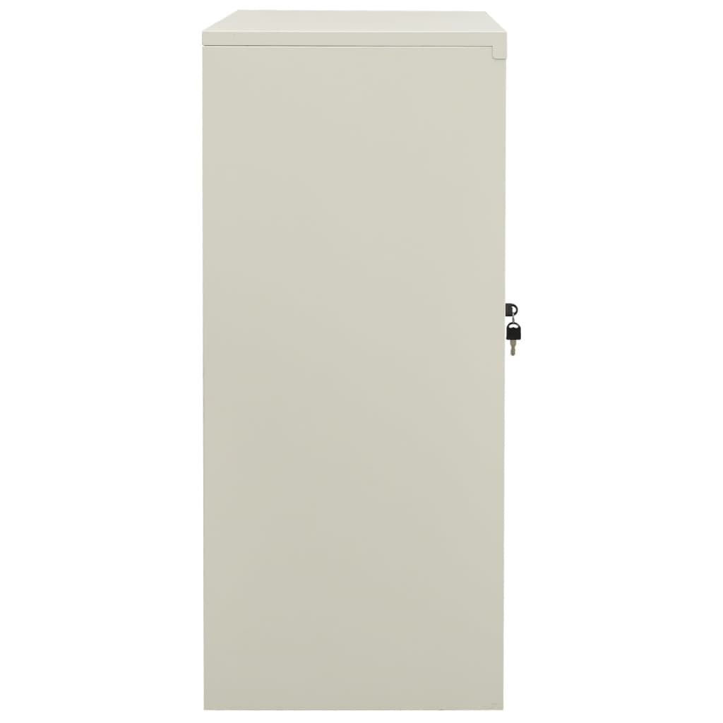 vidaXL Office Cabinet Light Grey 90x40x90 cm Steel