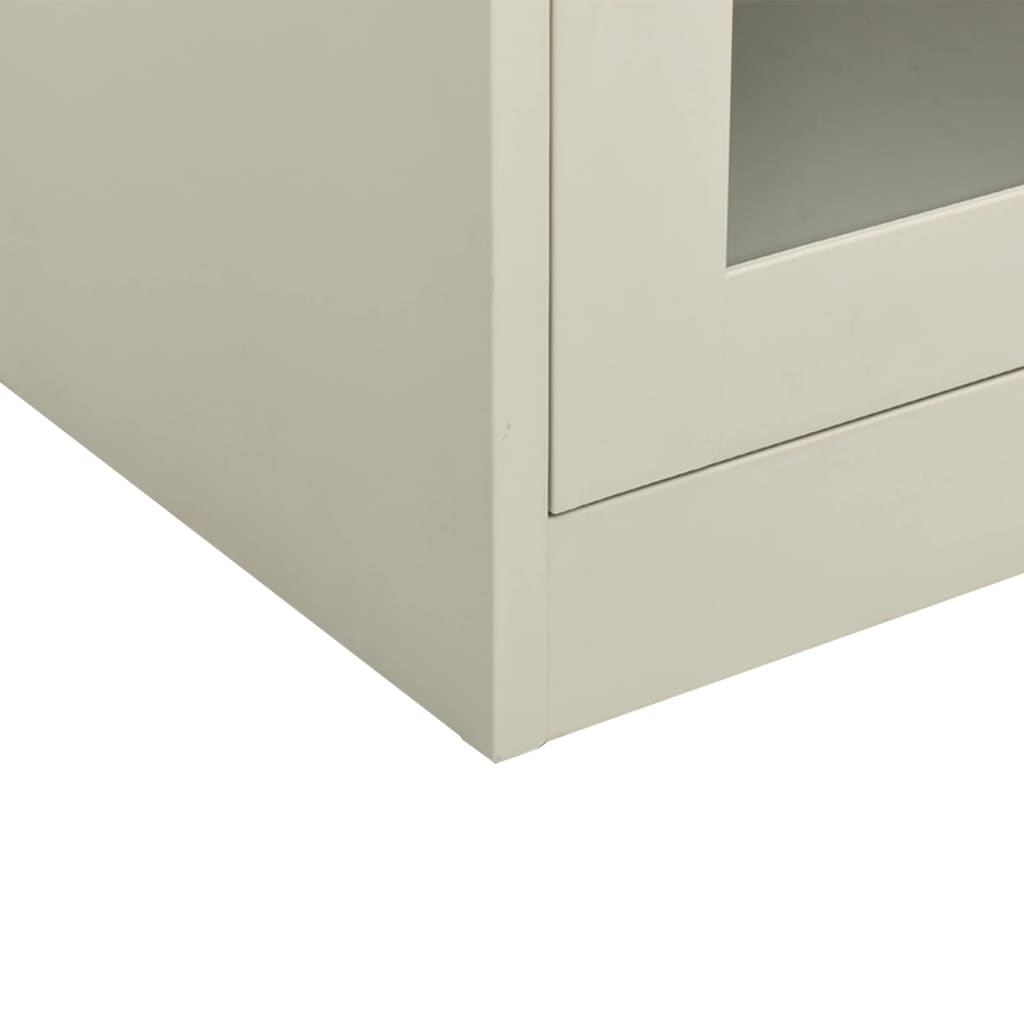vidaXL Office Cabinet Light Grey 90x40x90 cm Steel
