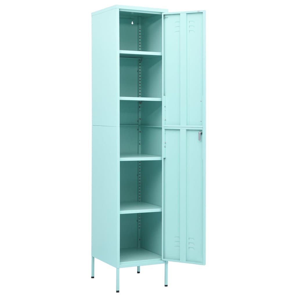 vidaXL Locker Cabinet Mint 35x46x180 cm Steel