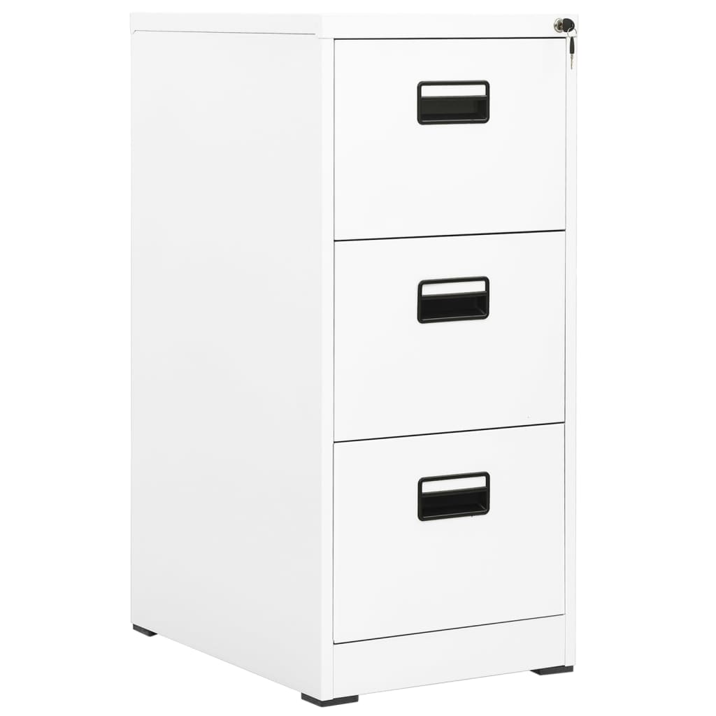 vidaXL Filing Cabinet White 46x62x102.5 cm Steel