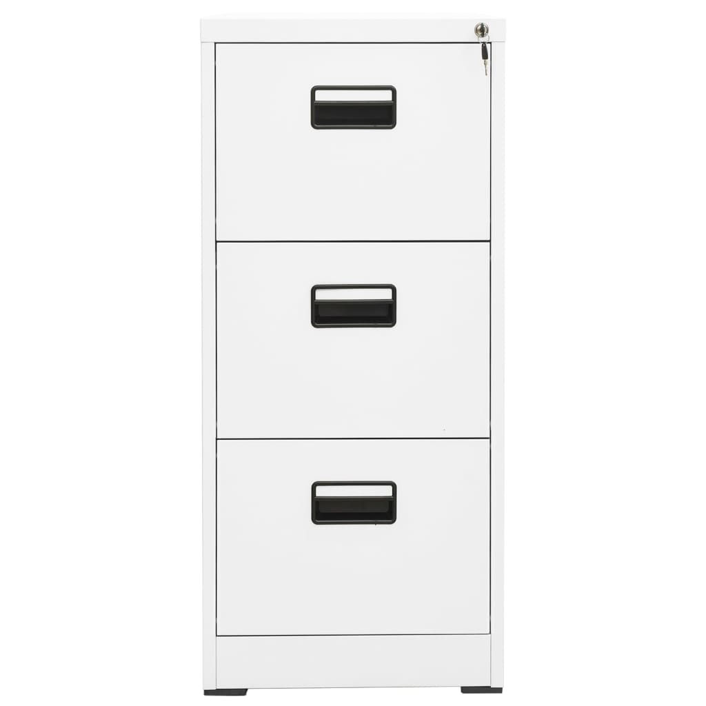 vidaXL Filing Cabinet White 46x62x102.5 cm Steel