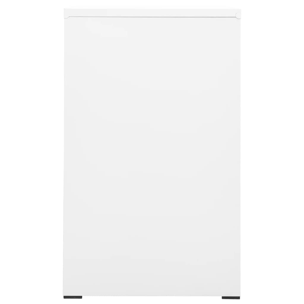 vidaXL Filing Cabinet White 46x62x102.5 cm Steel