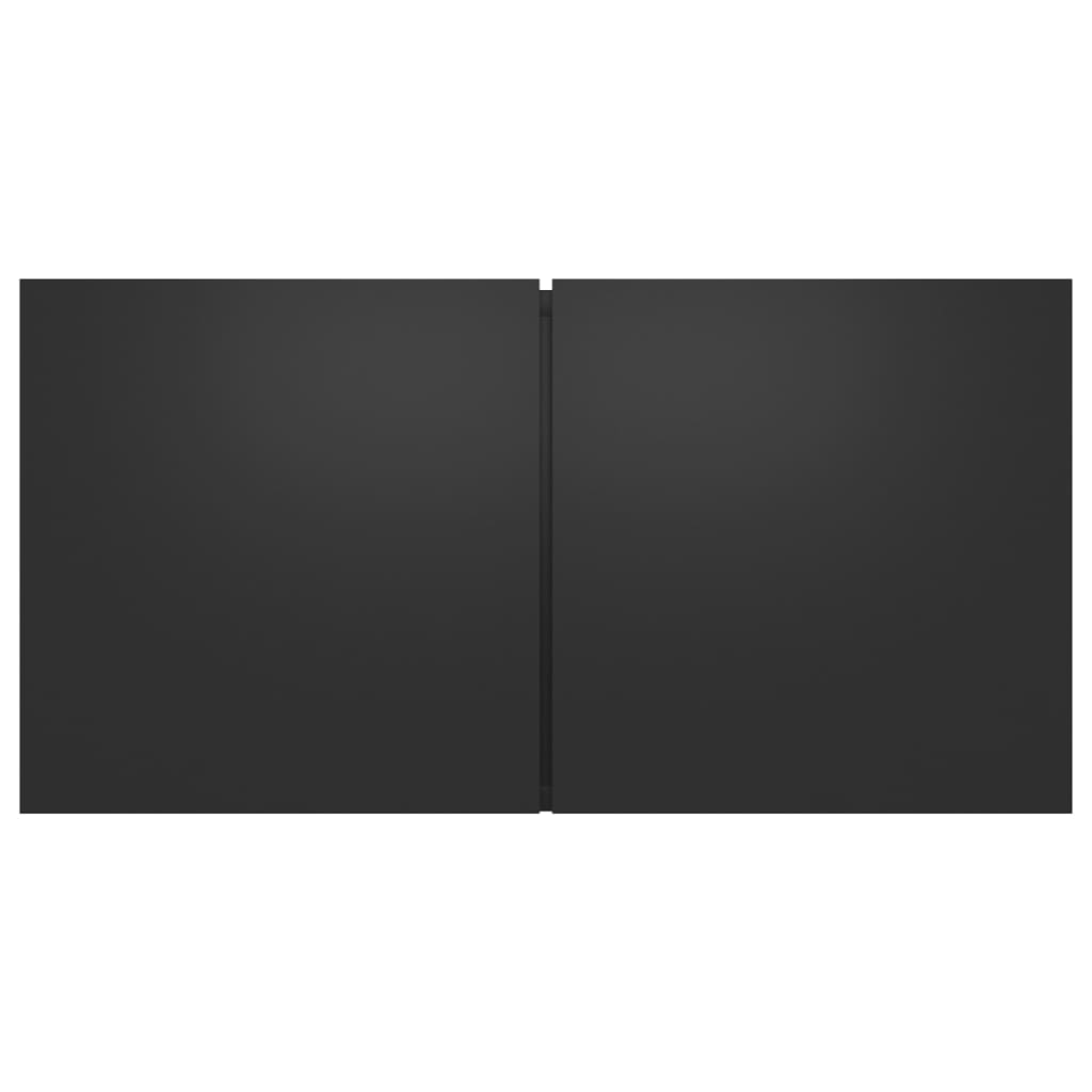 vidaXL 3 Piece TV Cabinet Set Black Engineered Wood