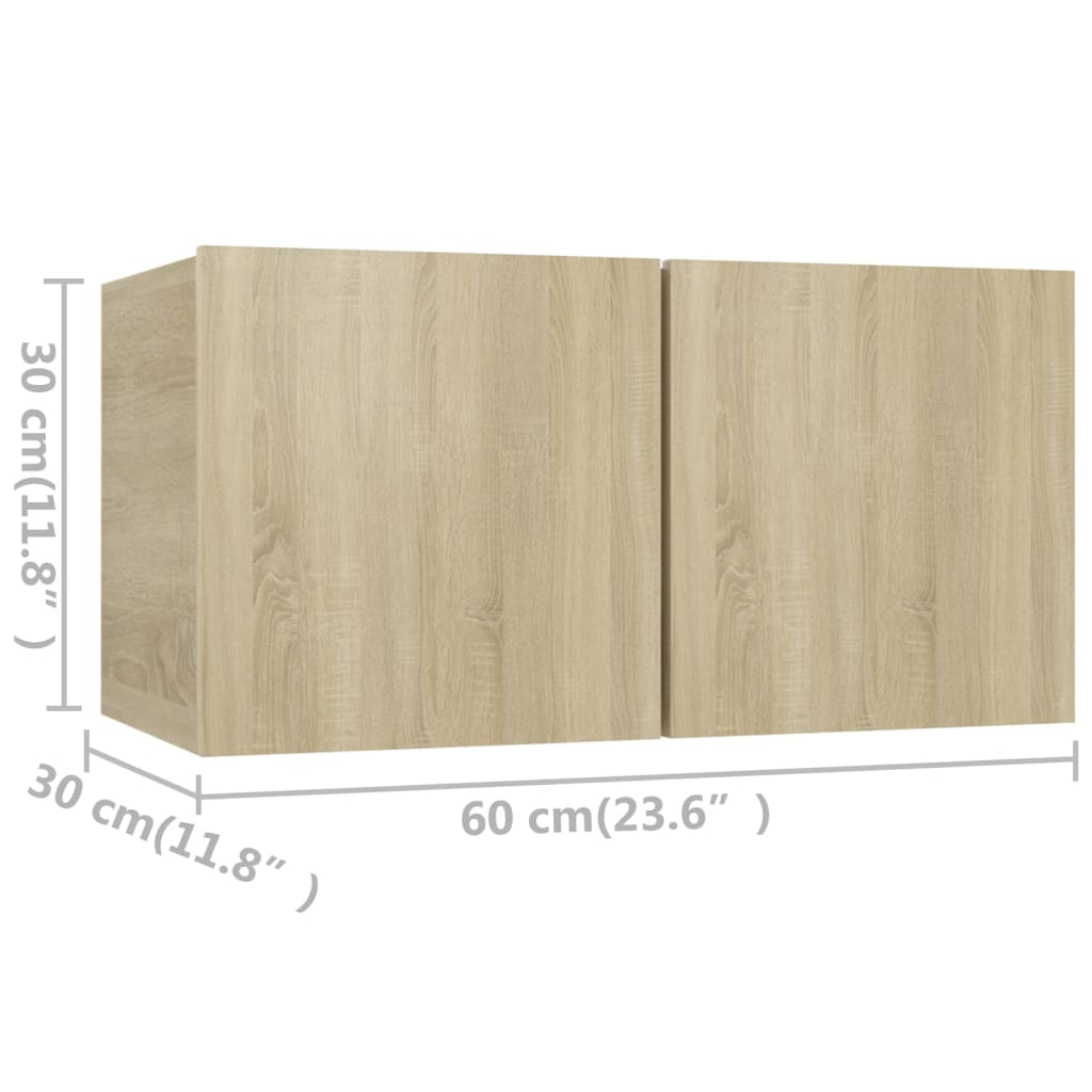 vidaXL 5 Piece TV Cabinet Set Sonoma Oak Engineered Wood