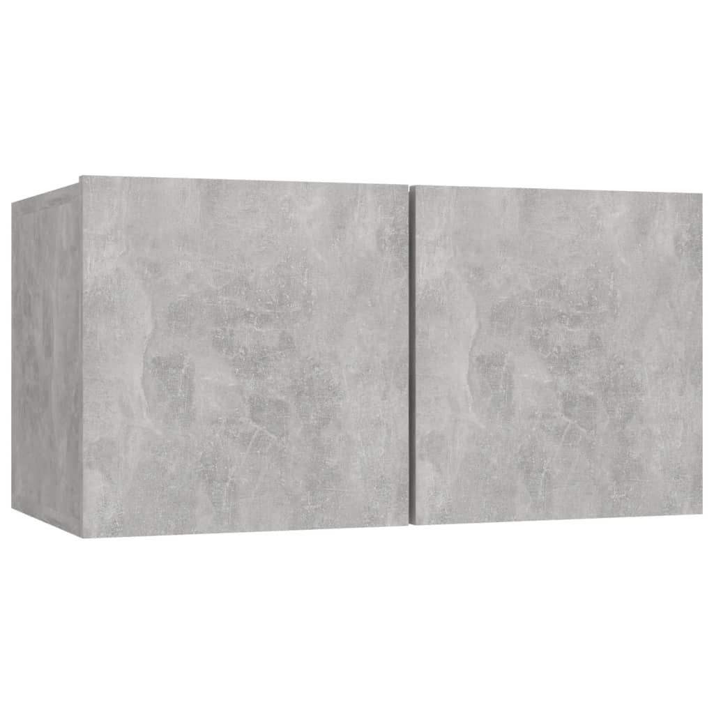 vidaXL 7 Piece TV Cabinet Set Concrete Grey Engineered Wood