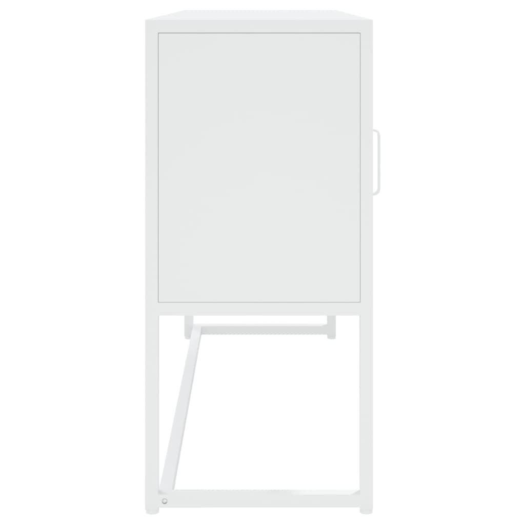 vidaXL Sideboard White 105x35x75 cm Steel