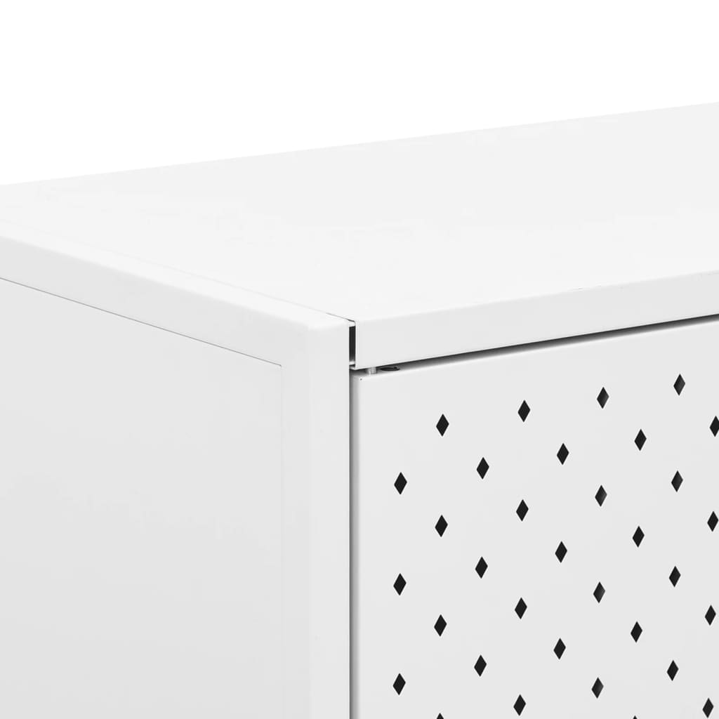 vidaXL Sideboard White 105x35x75 cm Steel