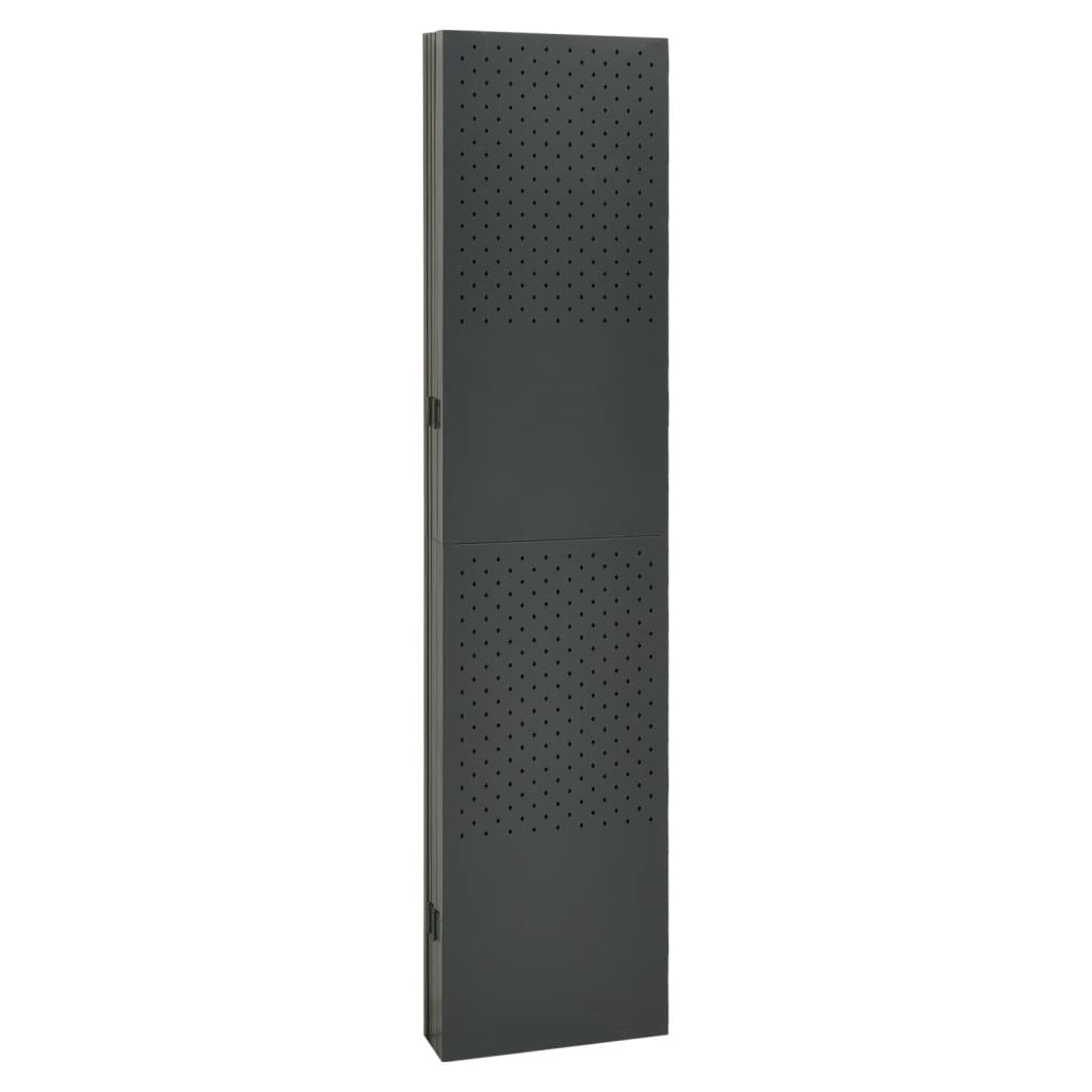 vidaXL 6-Panel Room Divider Anthracite 240x180 cm Steel