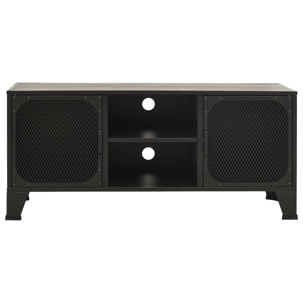 vidaXL TV Cabinet Grey 105x36x47 cm Metal and MDF