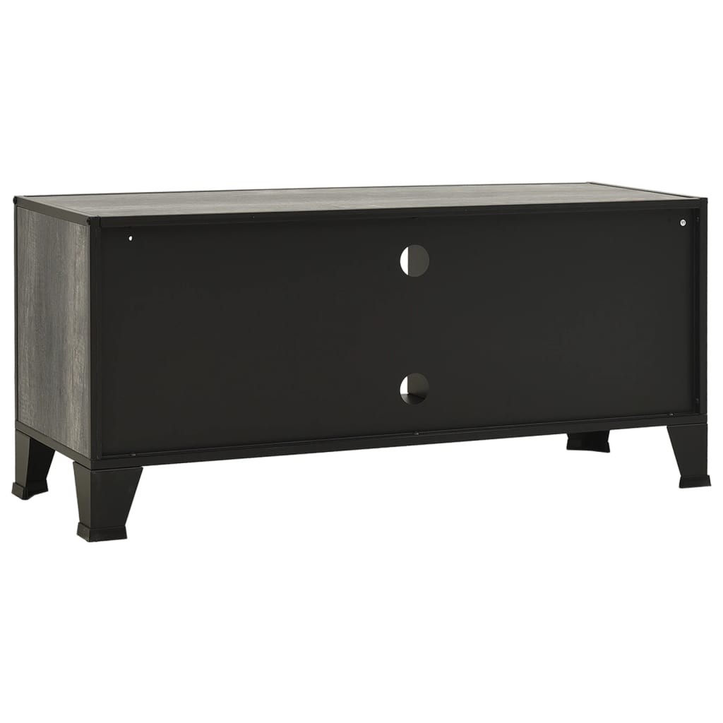 vidaXL TV Cabinet Grey 105x36x47 cm Metal and MDF
