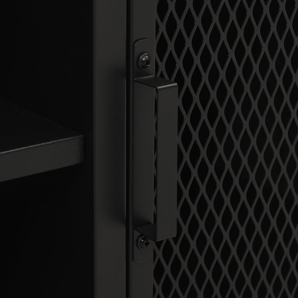 vidaXL TV Cabinet Grey 105x36x47 cm Metal and MDF