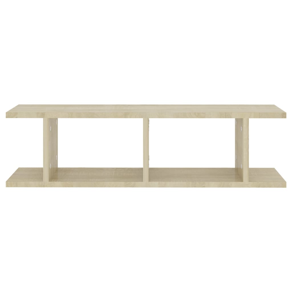 vidaXL Wall Shelves 2 pcs Sonoma Oak 75x18x20 cm Engineered Wood
