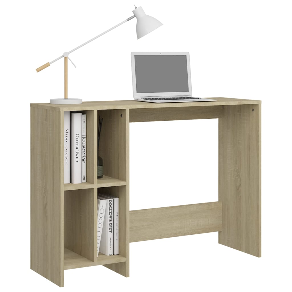 vidaXL Notebook Desk Sonoma Oak 102.5x35x75 cm Engineered Wood