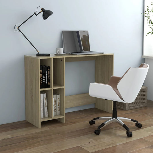 vidaXL Notebook Desk Sonoma Oak 102.5x35x75 cm Engineered Wood