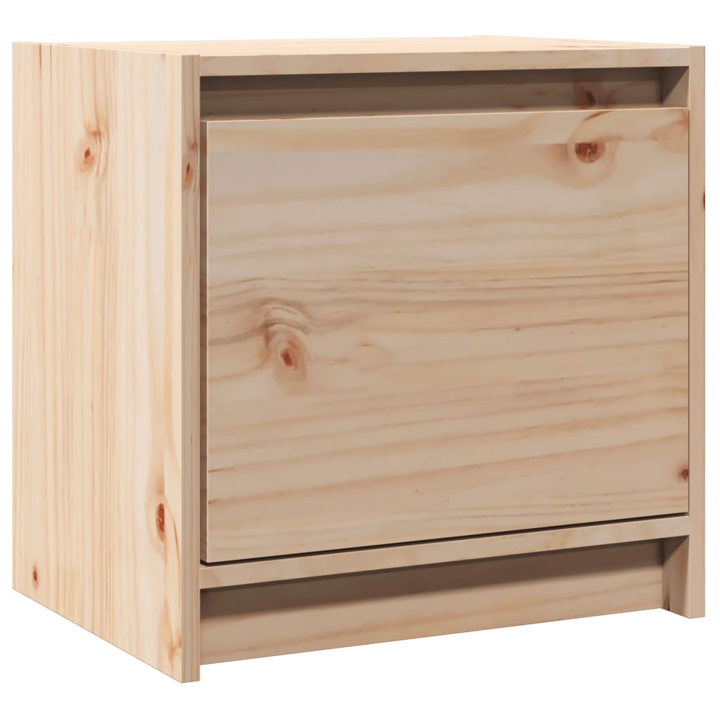 vidaXL Bedside Cabinet 40x30.5x40 cm Solid Pinewood
