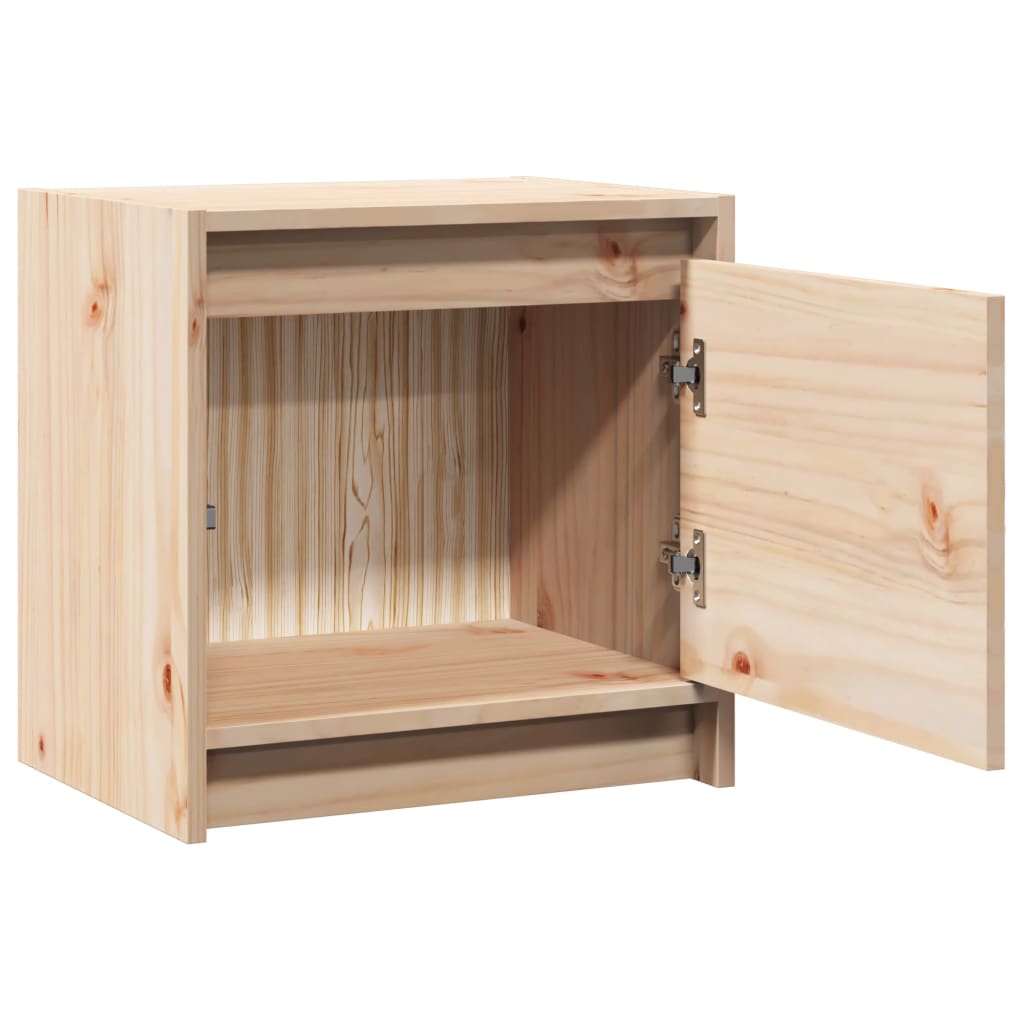 vidaXL Bedside Cabinet 40x30.5x40 cm Solid Pinewood