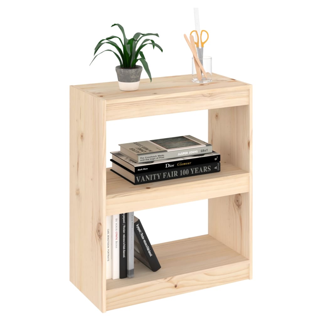 vidaXL Book Cabinet/Room Divider 60x30x71.5 cm Solid Wood Pine