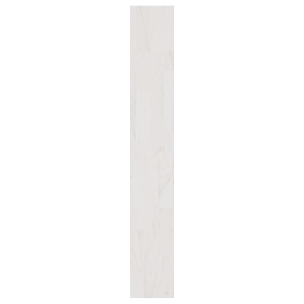 vidaXL Book Cabinet/Room Divider White 100x30x200 cm Solid Pinewood