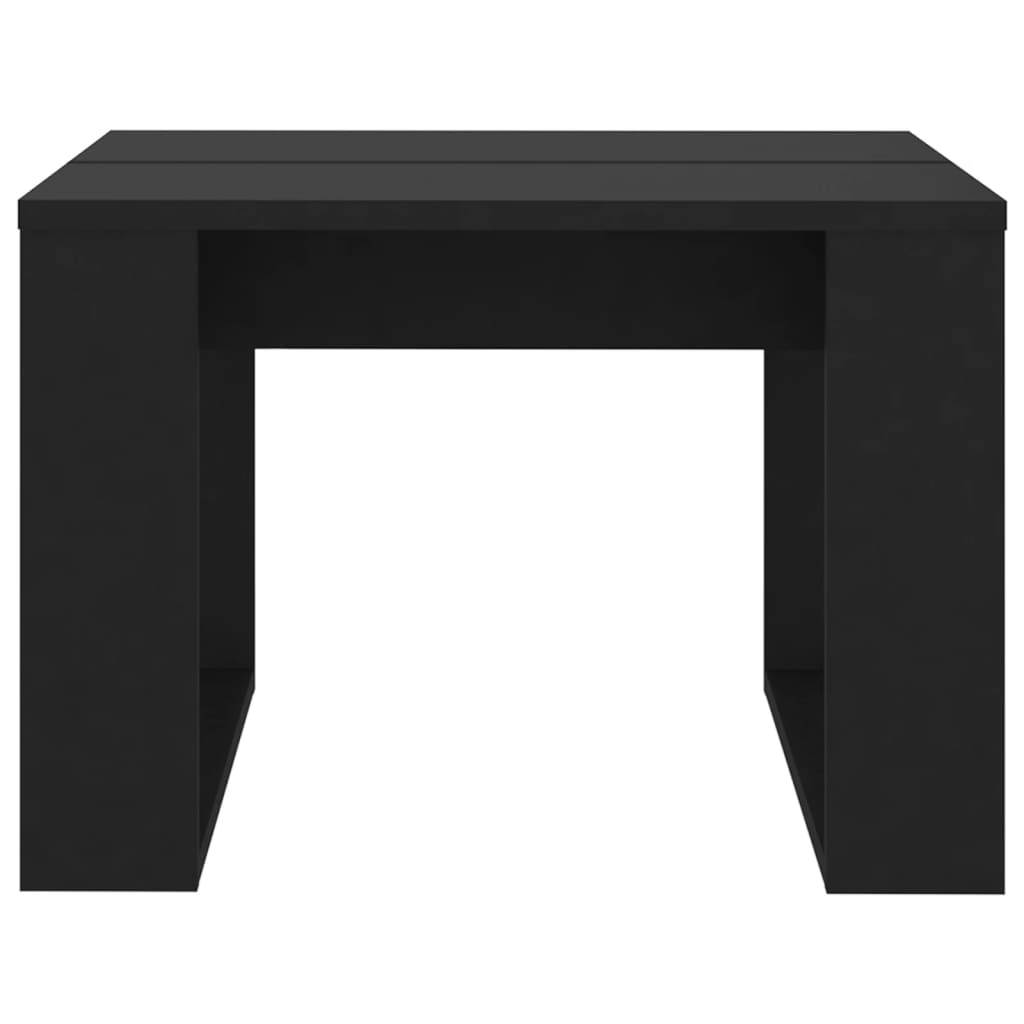 vidaXL Side Table Black 50x50x35 cm Engineered Wood