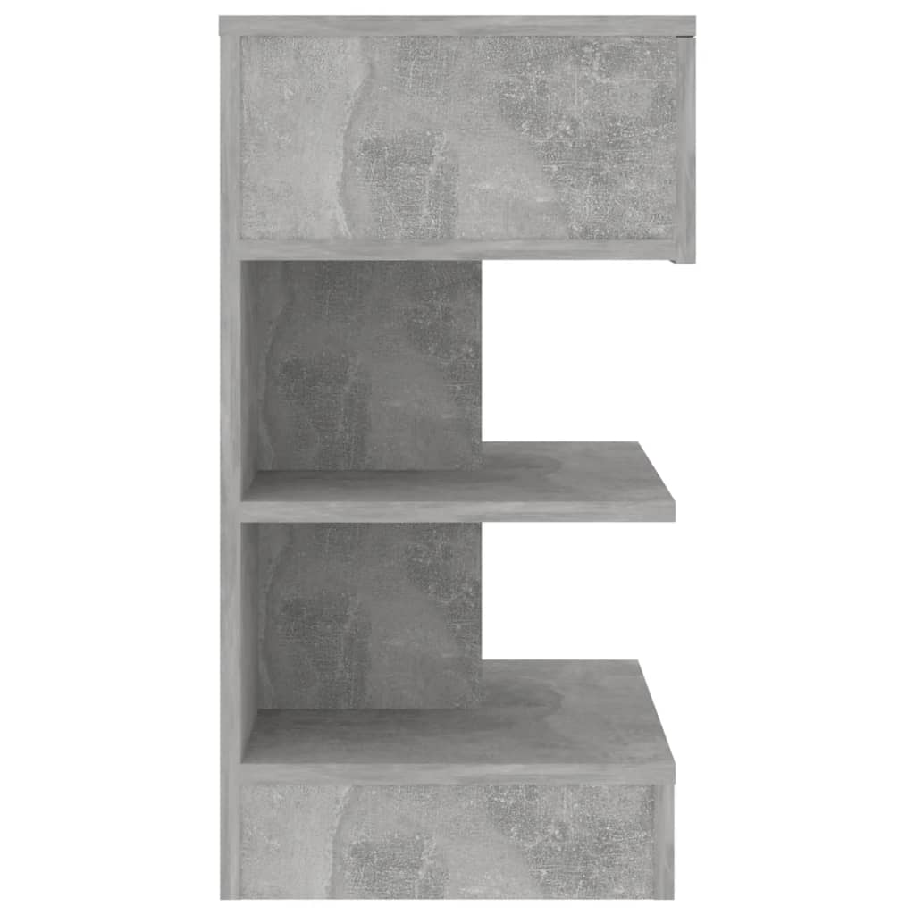 vidaXL Bedside Cabinets 2 pcs Concrete Grey 40x35x65 cm