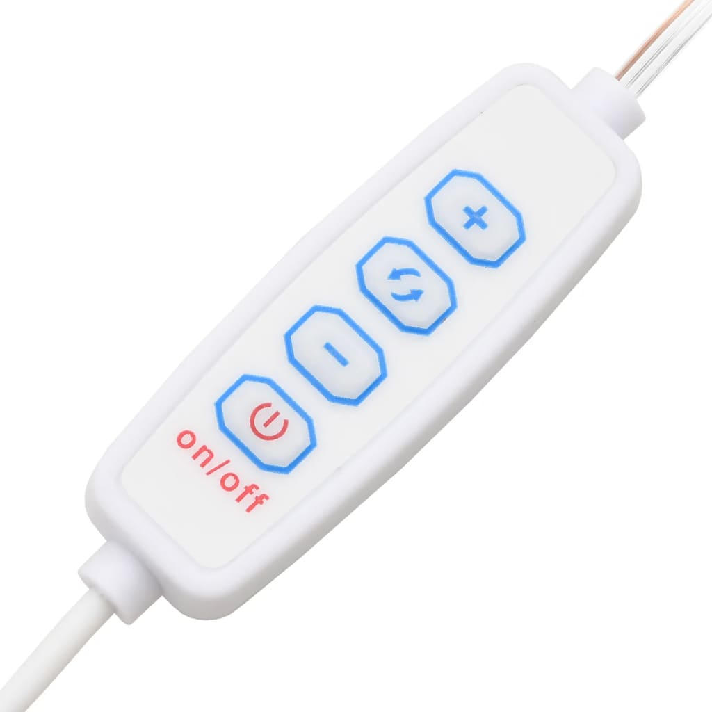 vidaXL Dressing Table with LED High Gloss White 86.5x35x136 cm