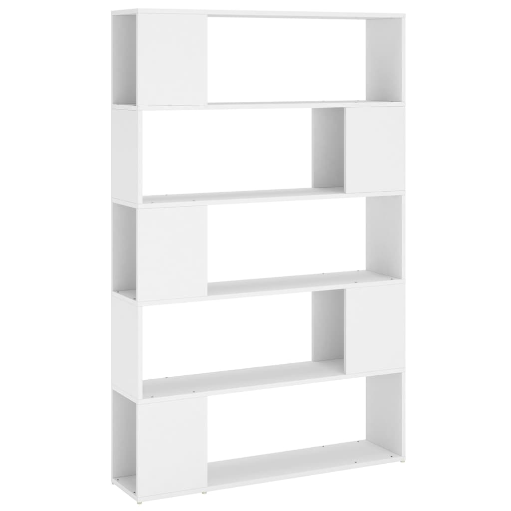 vidaXL Book Cabinet Room Divider White 100x24x155 cm Engineered Wood