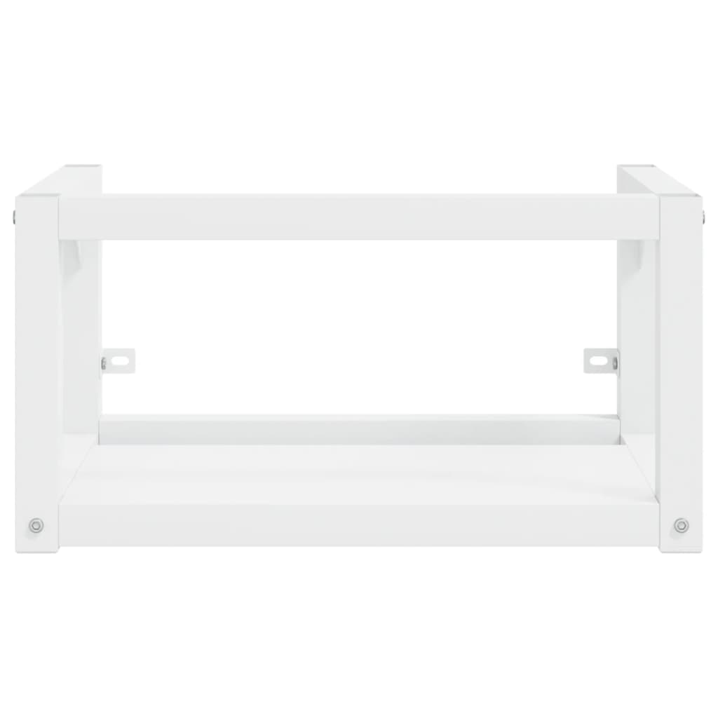 vidaXL Wall-mounted Bathroom Washbasin Frame White 59x38x31 cm Iron
