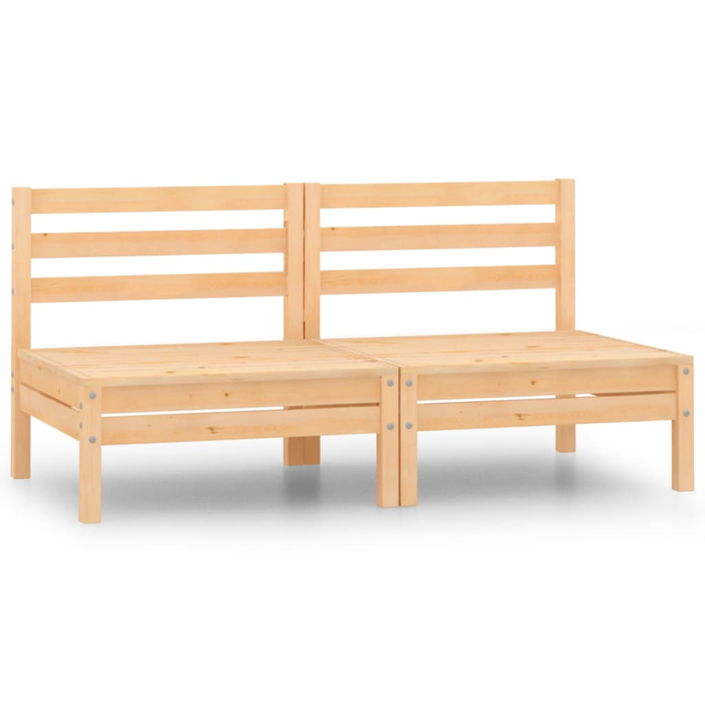 vidaXL Garden 2-Seater Sofa Solid Wood Pine