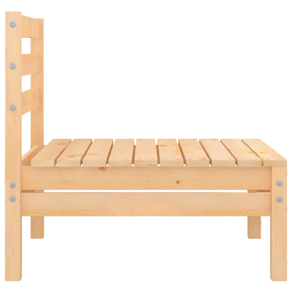 vidaXL Garden 2-Seater Sofa Solid Wood Pine