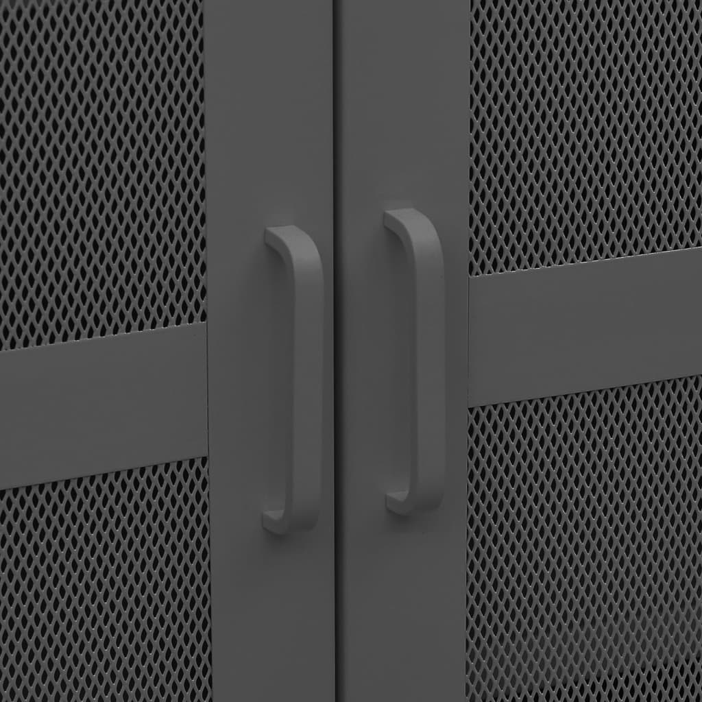 vidaXL Industrial Storage Chest Anthracite 70x40x115 cm Metal