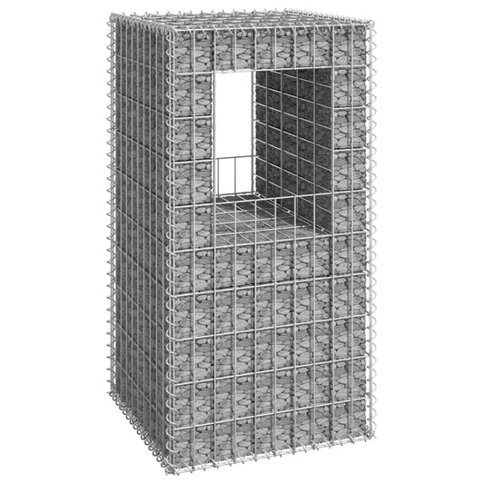 vidaXL Gabion Basket Post 50x50x100 cm Iron