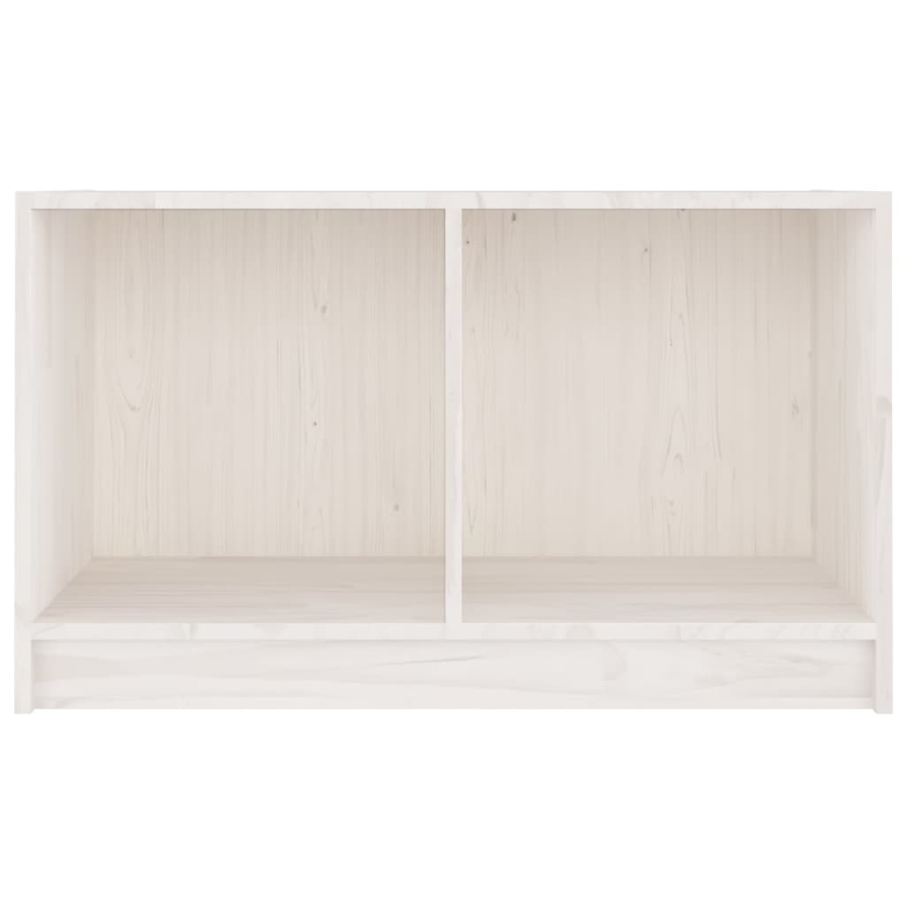 vidaXL TV Cabinet White 70x33x42 cm Solid Pinewood