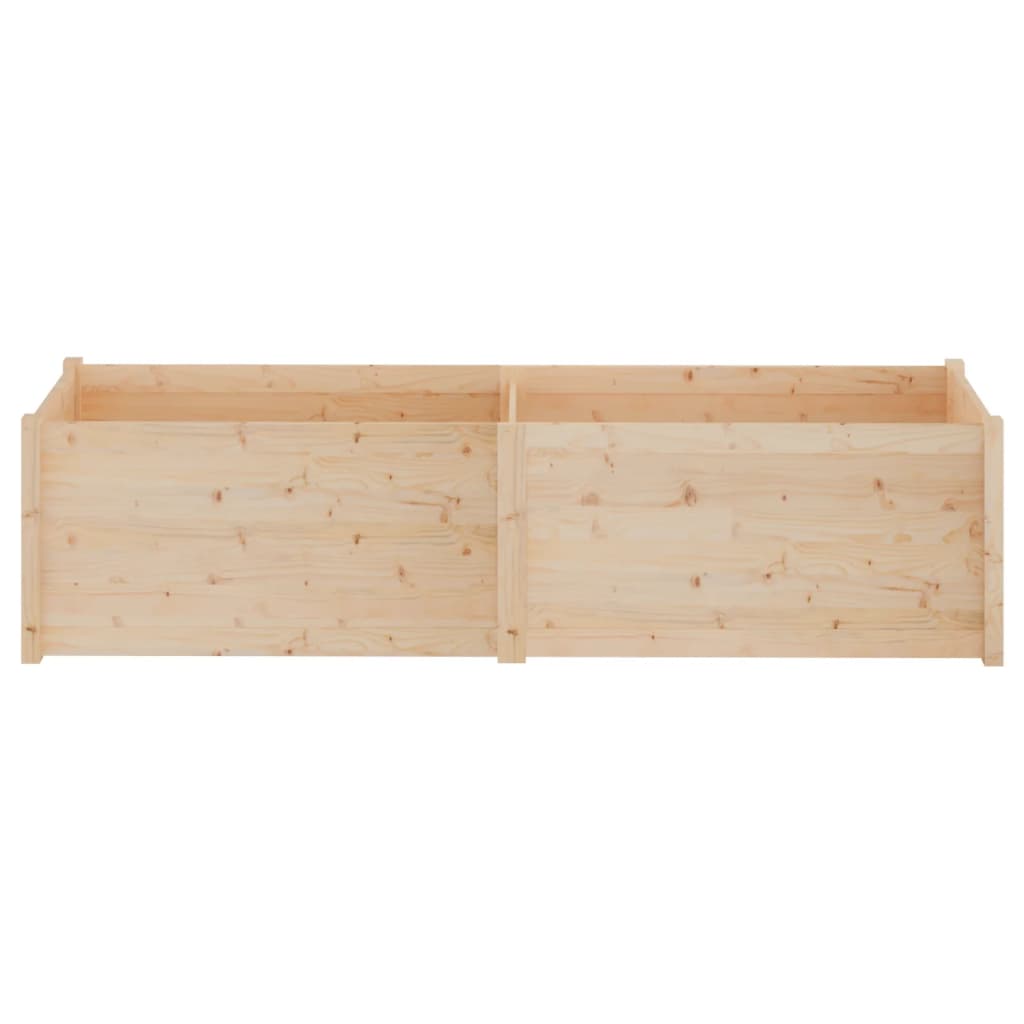 vidaXL Garden Planter 200x50x50 cm Solid Pinewood