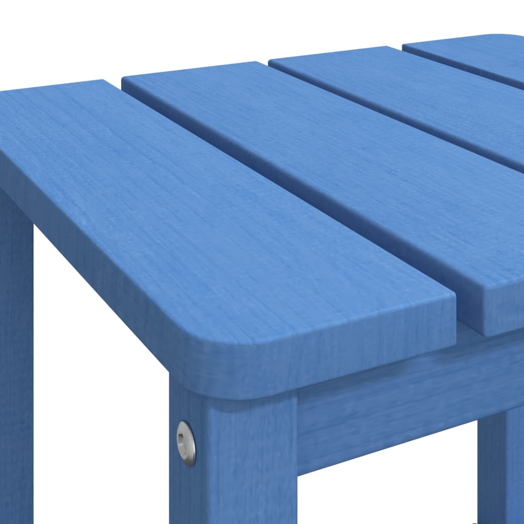 vidaXL Garden Adirondack Table Aqua Blue 38x38x46 cm HDPE