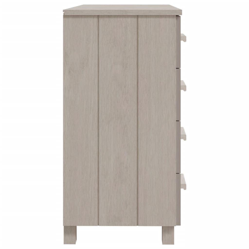 vidaXL Sideboard "HAMAR" White 79x40x80 cm Solid Wood Pine
