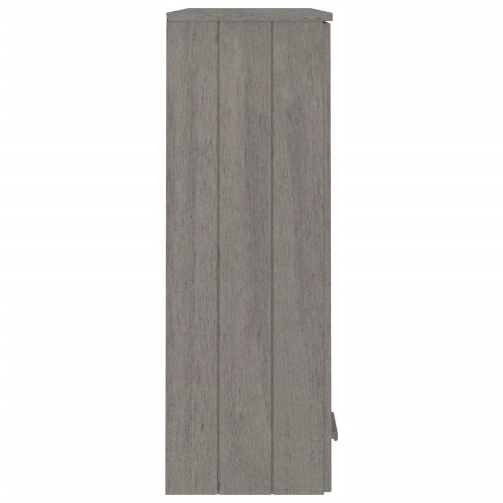 vidaXL Top for Highboard"HAMAR" Light Grey 85x35x100cm Solid Wood Pine