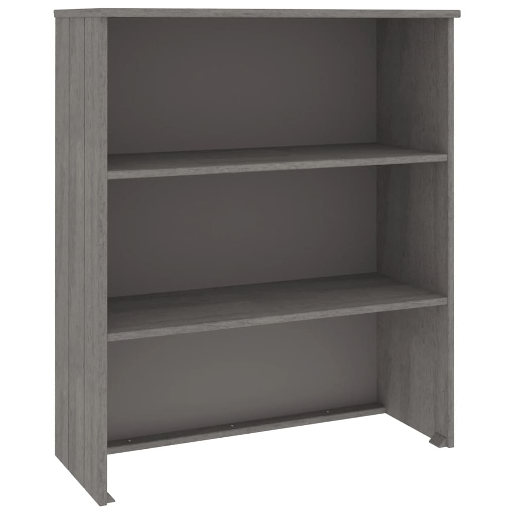 vidaXL Top for Highboard"HAMAR" Light Grey 85x35x100cm Solid Wood Pine