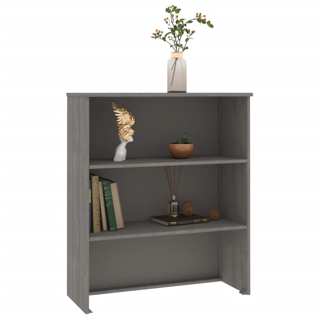 vidaXL Top for Highboard"HAMAR" Light Grey 85x35x100cm Solid Wood Pine