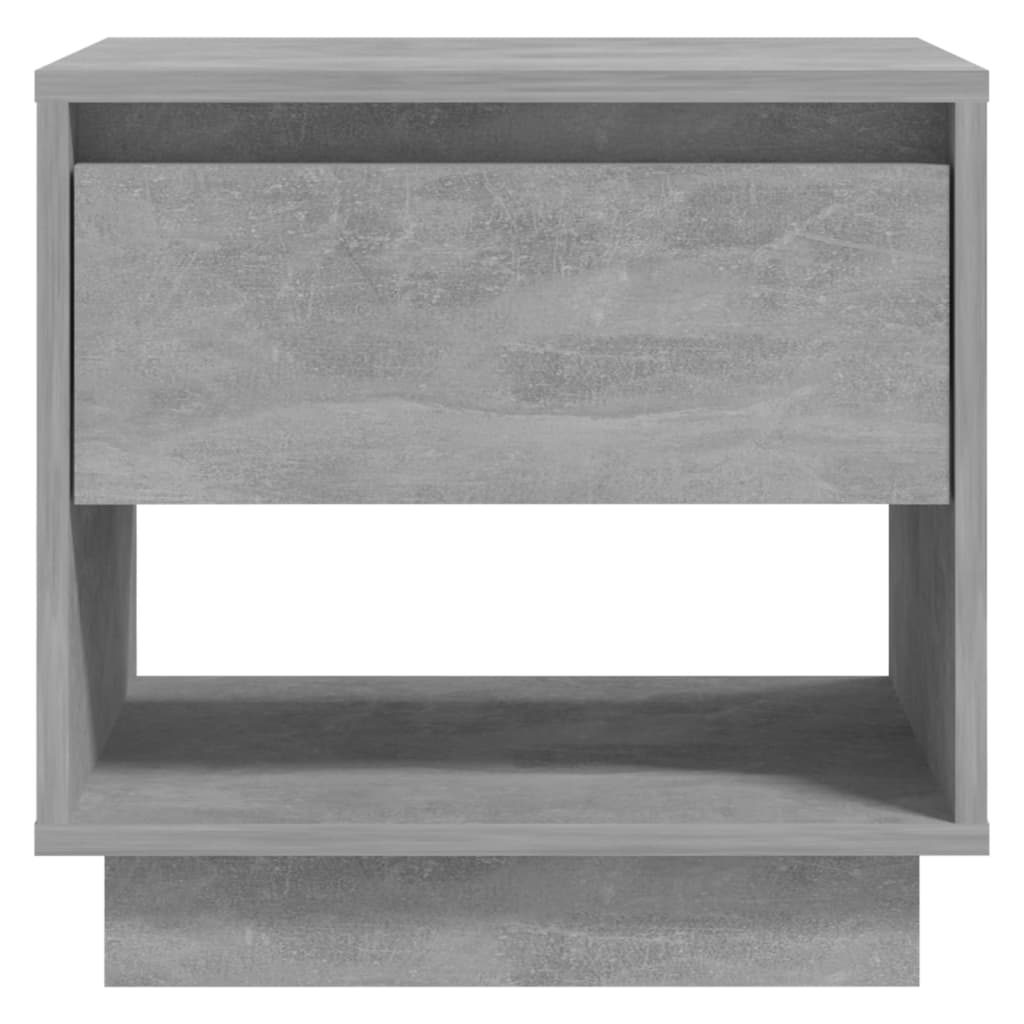 vidaXL Bedside Cabinet Concrete Grey 45x34x44 cm Engineered Wood