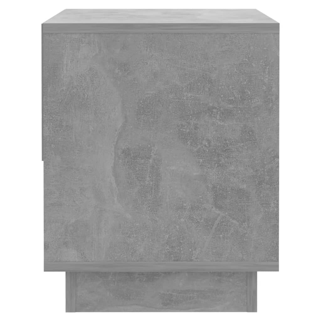 vidaXL Bedside Cabinet Concrete Grey 45x34x44 cm Engineered Wood