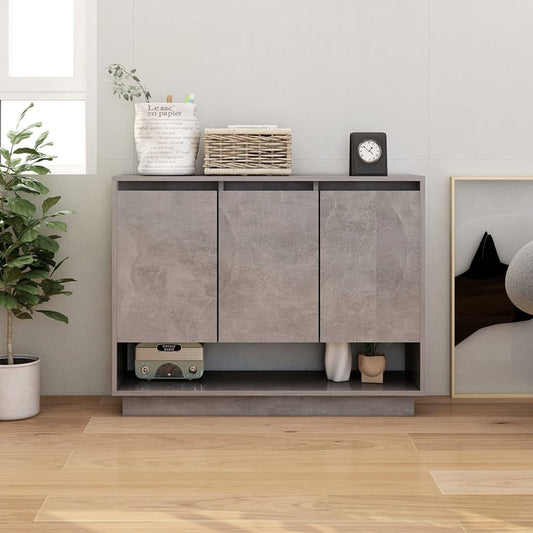 vidaXL Sideboard Concrete Grey 97x31x75 cm Engineered Wood