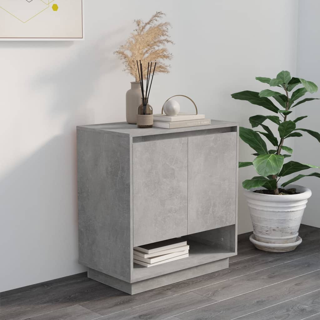 vidaXL Sideboard Concrete Grey 70x41x75 cm Engineered Wood