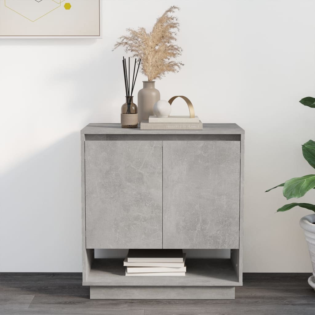 vidaXL Sideboard Concrete Grey 70x41x75 cm Engineered Wood