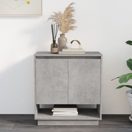 vidaXL Sideboard Concrete Grey 70x41x75 cm Engineered Wood