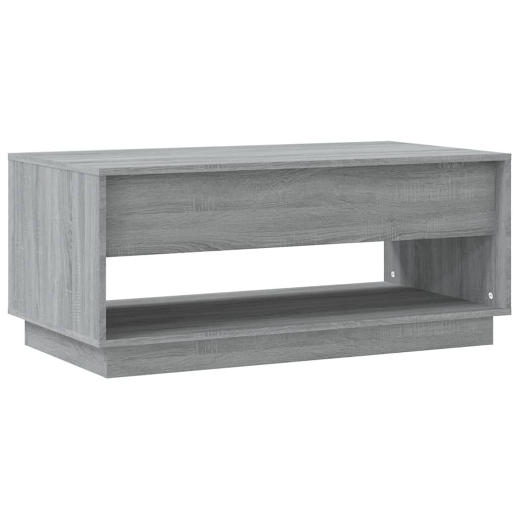 vidaXL Coffee Table Grey Sonoma 102.5x55x44 cm Engineered Wood